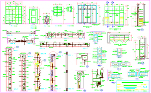 Sliding Gate Design with sectional view - Cadbull