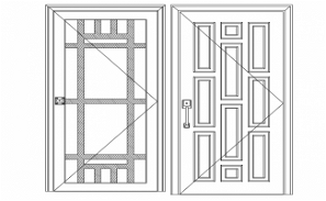 Door and windows dwg file - Cadbull