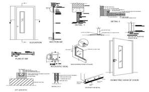 Detailing of window plan detail dwg file. - Cadbull