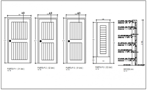 Door and window schedule plan detail dwg file - Cadbull