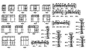 Detailing of window plan detail dwg file. - Cadbull