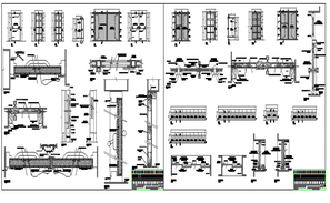 Swing aluminium double door installation details dwg file - Cadbull