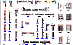 Slider window plan and elevation detail dwg file - Cadbull