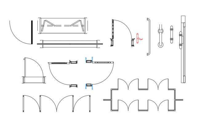 Door joint section plan detail dwg file - Cadbull