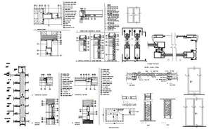 Side slider window detail plan and elevation autocad files - Cadbull