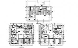 Single family house distribution plan cad drawing details dwg file ...