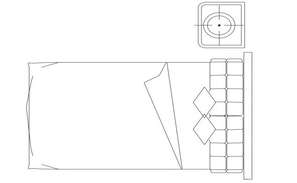 Hospital stretcher bed detail 2d view CAD block layout file in autocad ...