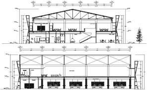 Sectional part drawing details of the Hotel building is given in this ...