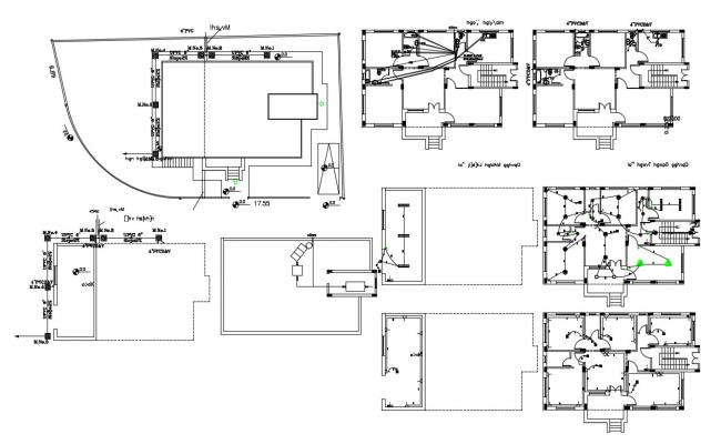 1 BHK House Floor Plan AutoCAD Drawing - Cadbull