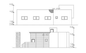 Autocad Drawing Of Residential Bungalow Layout - Cadbull