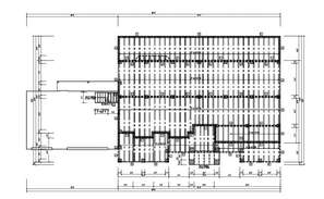 Layout and details of roof slab and roof beam are given in this Autocad ...