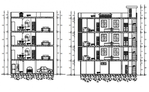 Apartment plan detail dwg file - Cadbull