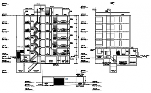 Multi-family residential tower building layout plan cad drawing details ...