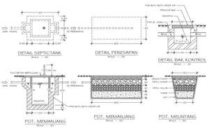 Main access staircase of hall center section, plan and construction ...