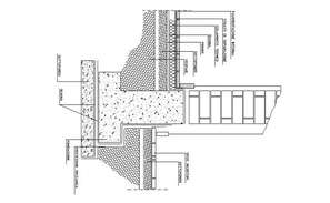 Foundation Step Section Detail Autocad File - Cadbull