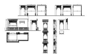 Door Installation CAD Drawing - Cadbull