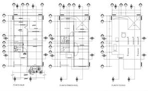 2d cad drawing of residential house autocad software - Cadbull