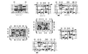 House Electrical and Plumbing Layout Plan Drawing - Cadbull