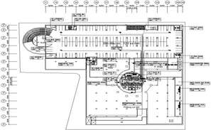 Section high rise building plan detail - Cadbull