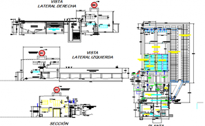 Oil factory company CAD structure detail elevation 2d view autocad file ...