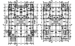 Apartment with elevation and section in autocad - Cadbull