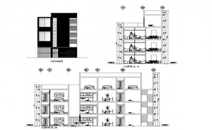 1 BHK architecture Apartment Floor Plan Drawing - Cadbull