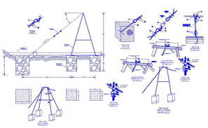 Highway bridge and road construction cad drawing details dwg file - Cadbull