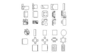 School and classroom furniture cad blocks - Cadbull