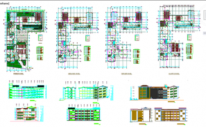 Institute Floor Plan AutoCAD File - Cadbull