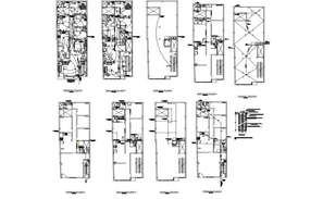 Elevation and Section Plan of Housing Project dwg file - Cadbull