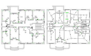 Electrical layout plan details of restaurant floor cad drawing details ...