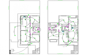 Electrical plan detail dwg file - Cadbull