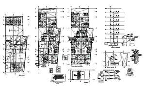 Floor Plan Design of Residence Apartment 2d AutoCAD Drawing Download ...