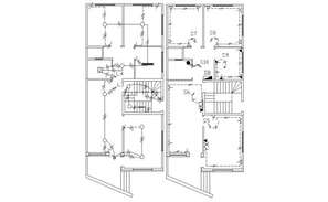 2500 Sq Ft House Electrical Layout Plan Design - Cadbull