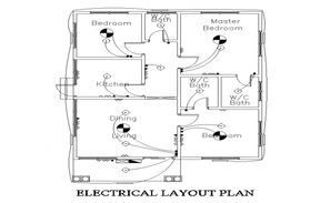 Electric drawing of university area in dwg file. - Cadbull