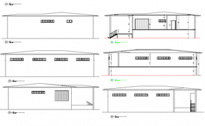 Industrial shed details of metallic cover structure design drawing ...