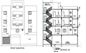 Bank plan detail dwg file - Cadbull