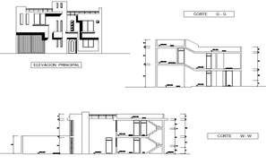 Residential housing plan view dwg file - Cadbull