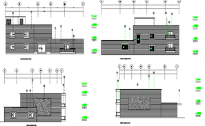 Elevation working detail dwg file - Cadbull