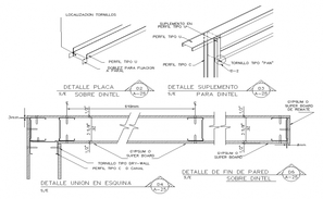 Foundation plan, framing plan and construction details of house dwg ...