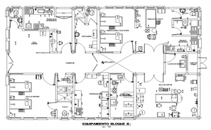 General Ward of Hospital layout plan dwg file - Cadbull