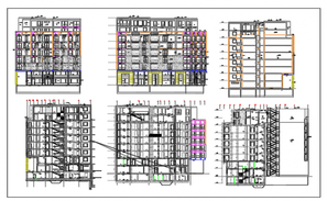 Left side elevation view of 81’x45’ apartment building is given in this ...