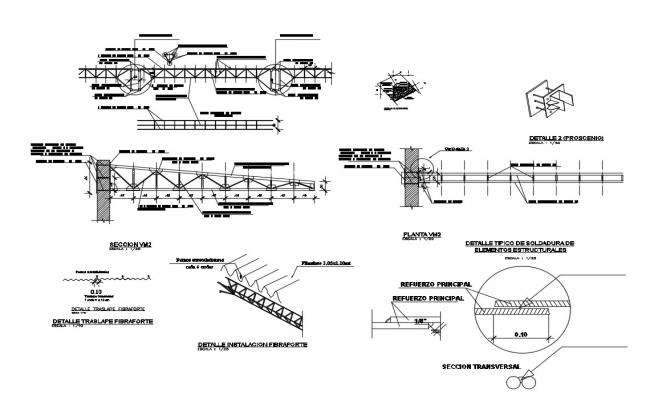 Gypsum ceiling detail view with structure view dwg file - Cadbull