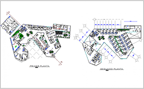 Different axis sectional view and elevation view of rural clinic dwg ...