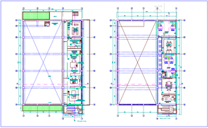 Internet cafe store elevation, section and floor plan details dwg file