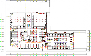 Hypermarket plant detail layout plan drawing in dwg AutoCAD file. - Cadbull