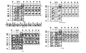 Beam plan and section detail dwg file - Cadbull