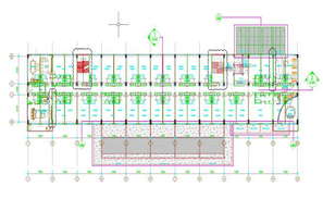 Landscaping view of self catering apartment dwg file - Cadbull