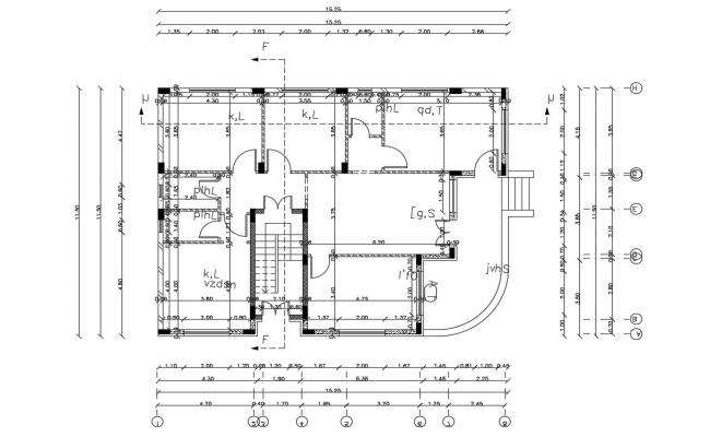 All sided elevation details of modern residential bungalow dwg file ...