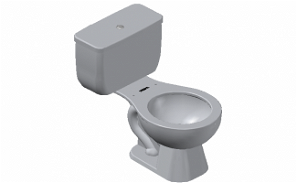 Slope toilet, sanitary drain, water closets, DWG file, Autocad mode, 2D ...